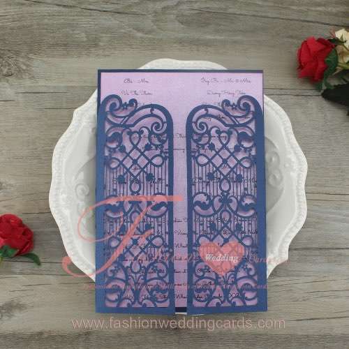 Indian Laser Cut Gatefold Wedding Invitations